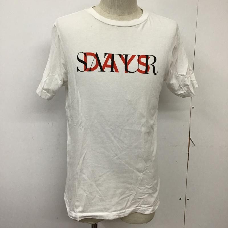 サタデーズサーフニューヨークシティー SATURDAYS SURF NYC Tシャツ 半袖 クルーネック S ロゴ、文字 白 / ホワイト / メンズ USED 古着 中古 10092880