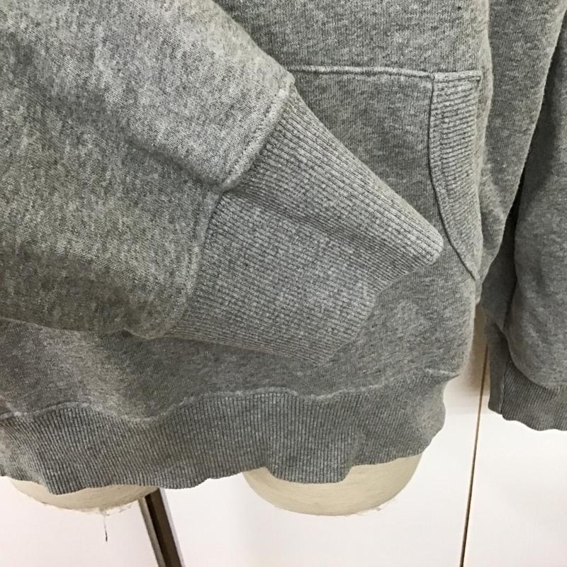 フランクリンマーシャル FRANKLIN&MARSHALL パーカー 長袖 プルオーバー フーディー 裏起毛 M ロゴ、文字 灰 / グレー / メンズ USED 古着 中古 10092894