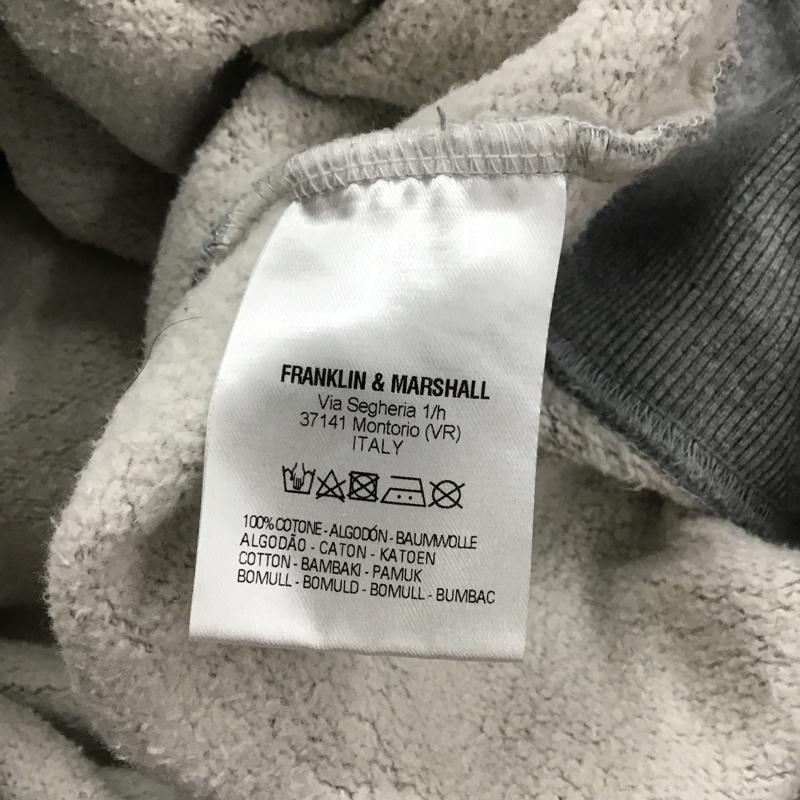 フランクリンマーシャル FRANKLIN&MARSHALL パーカー 長袖 プルオーバー フーディー 裏起毛 M ロゴ、文字 灰 / グレー / メンズ USED 古着 中古 10092894