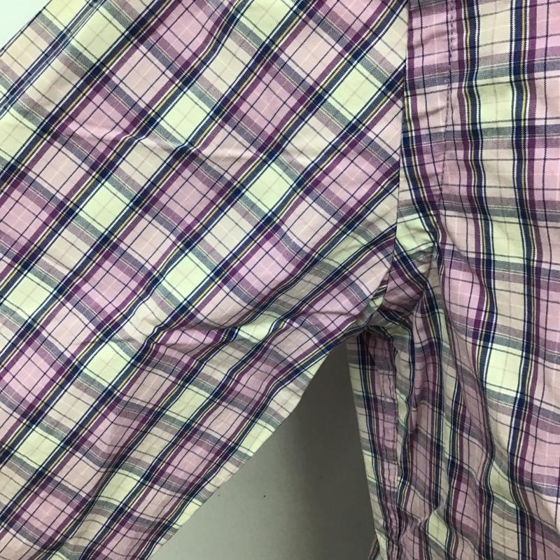 アバクロンビーアンドフィッチ ABERCROMBIE&FITCH シャツ、ブラウス 長袖 チェック S ワンポイント 紫 / パープル / X 白 / ホワイト / X 紺 / ネイビー / X 黄 / イエロー / メンズ USED 古着 中古 10092918