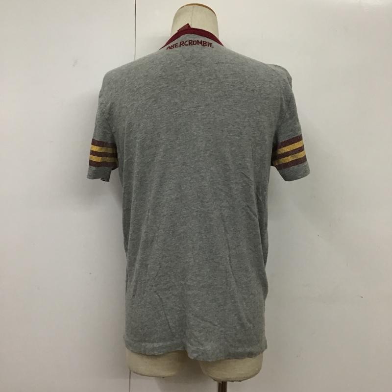 アバクロンビーアンドフィッチ ABERCROMBIE&FITCH Tシャツ 半袖 ナンバリングTee M ワンポイント 灰 / グレー / X えんじ / ワインレッド / X 橙 / オレンジ / メンズ USED 古着 中古 10092919