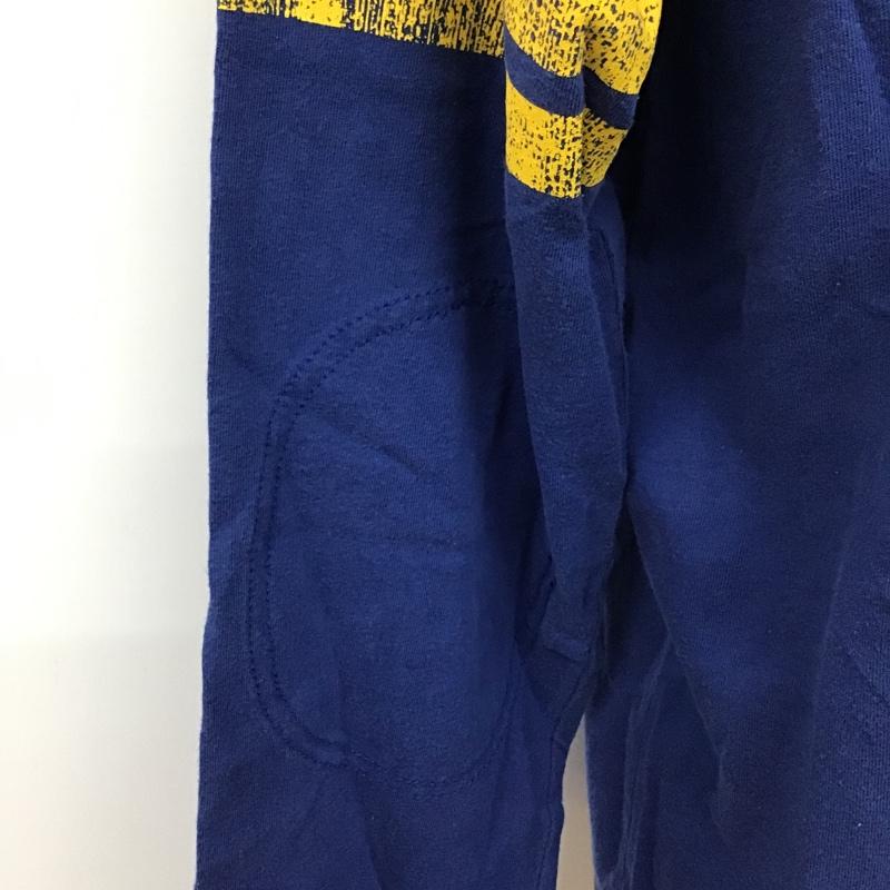 アバクロンビーアンドフィッチ ABERCROMBIE&FITCH Tシャツ 長袖 クルーネック L ロゴ、文字 青 / ブルー / X 黄 / イエロー / メンズ USED 古着 中古 10092920