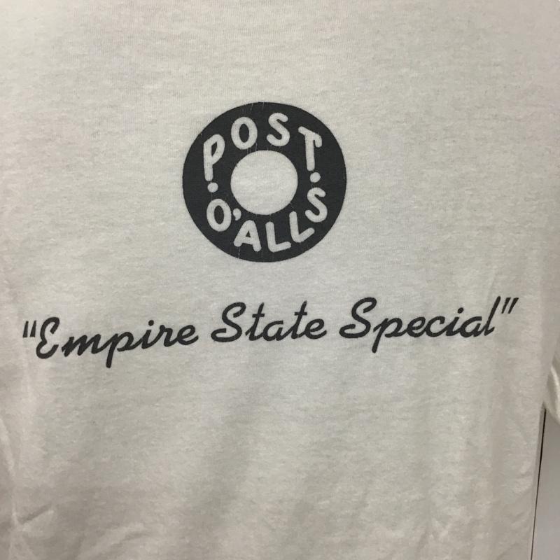 ポスト POST Tシャツ 半袖 3005-B1 EmpireStateSpecial ポケットTシャツ 半袖カットソー プリントTシャツ S プリント 白 / ホワイト / メンズ USED 古着 中古 10092953