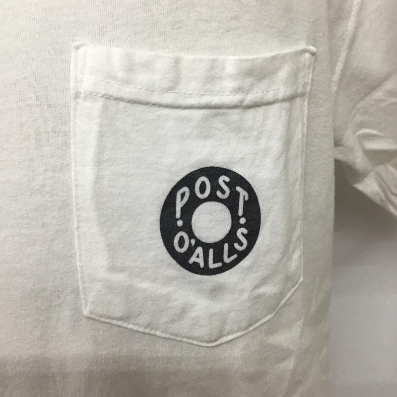 ポスト POST Tシャツ 半袖 3005-B1 EmpireStateSpecial ポケットTシャツ 半袖カットソー プリントTシャツ S プリント 白 / ホワイト / メンズ USED 古着 中古 10092953