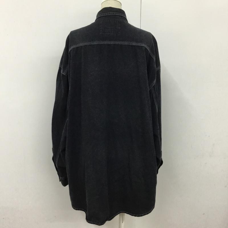 リーバイス Levi's シャツ、ブラウス 長袖 47504-8655 ジーンズジャケット 長袖シャツ M 無地 黒 / ブラック / レディース USED 古着 中古 10092958