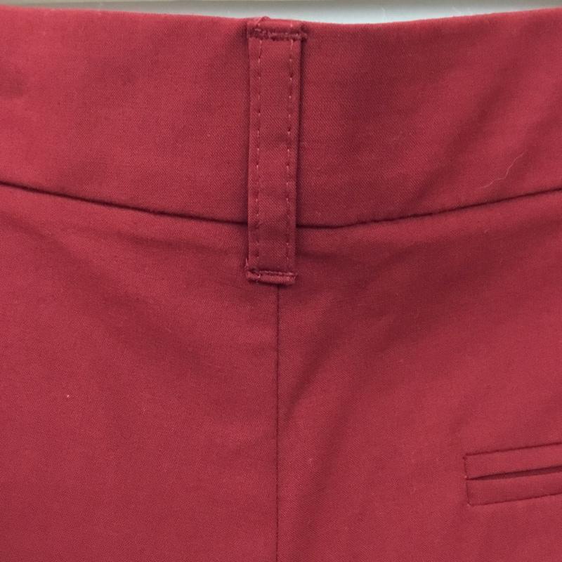 ザラ ZARA パンツ スラックス ワイドパンツ センタータックパンツ スラックス スリットパンツ S 無地 赤 / レッド / レディース USED 古着 中古 10092962