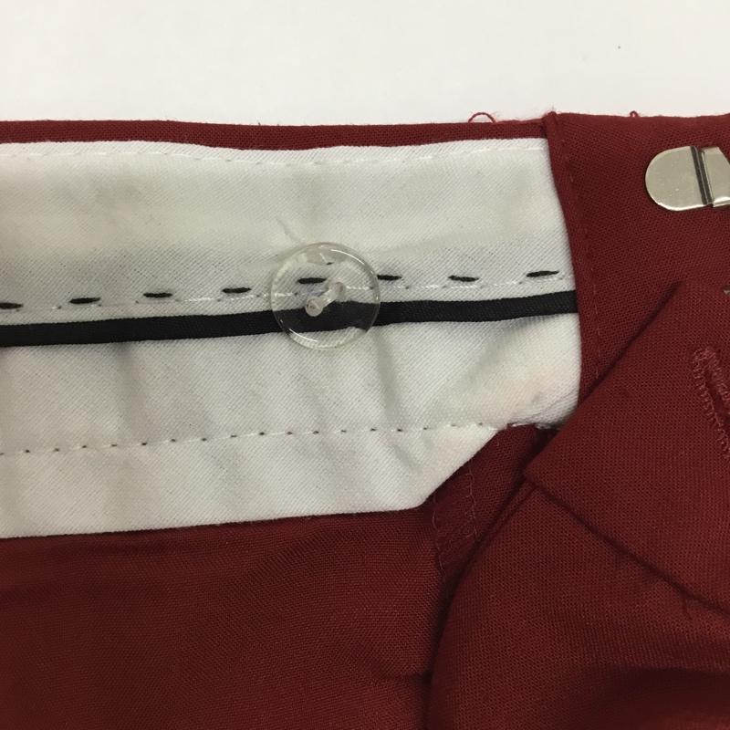 ザラ ZARA パンツ スラックス ワイドパンツ センタータックパンツ スラックス スリットパンツ S 無地 赤 / レッド / レディース USED 古着 中古 10092962