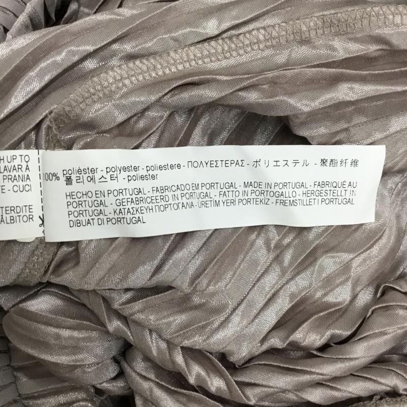 ザラコレクション ZARA COLLECTION スカート ひざ丈スカート フレアスカート プリーツスカート ラメスカート L 無地 灰 / グレー / レディース USED 古着 中古 10092964