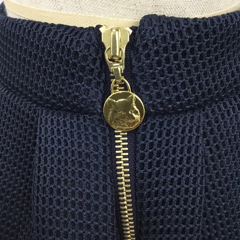 メゾンキツネ MAISON KITSUNE スカート ミニスカート ナイロンスカート ミニスカート メッシュスカート 34 無地 紺 / ネイビー / レディース USED 古着 中古 10092970