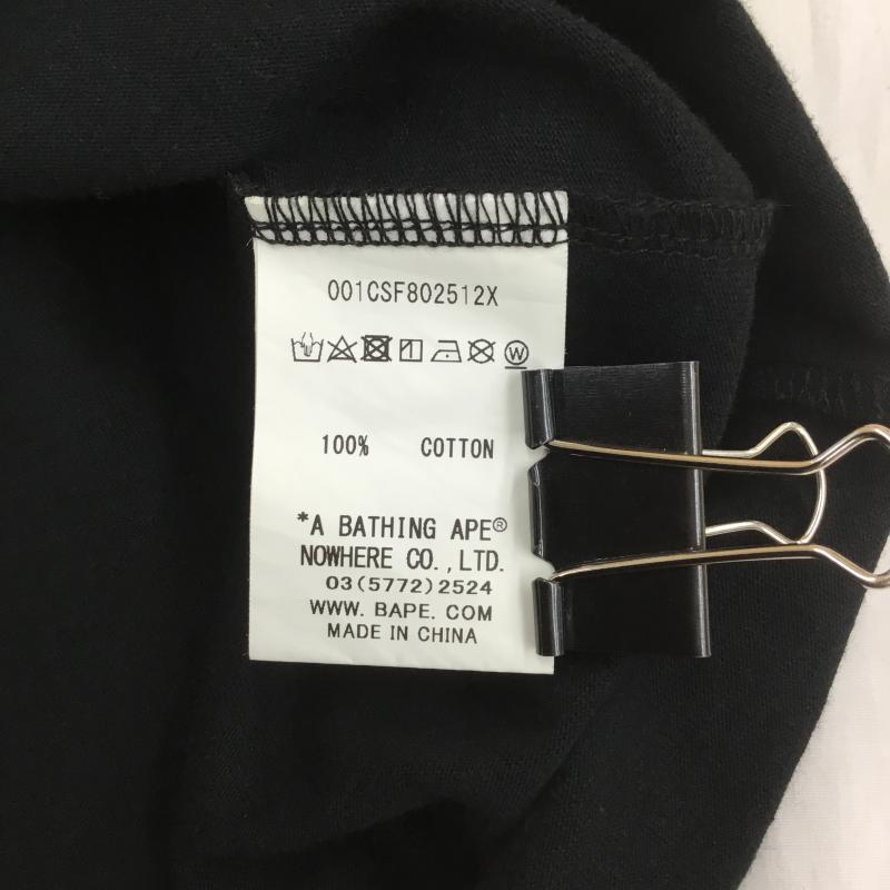 アベイシングエイプ A BATHING APE Tシャツ 半袖 MASTER オブ BAPE ラインストーン FREE プリント X ロゴ、文字 X キャラクター 黒 / ブラック / メンズ USED 古着 中古 10092984