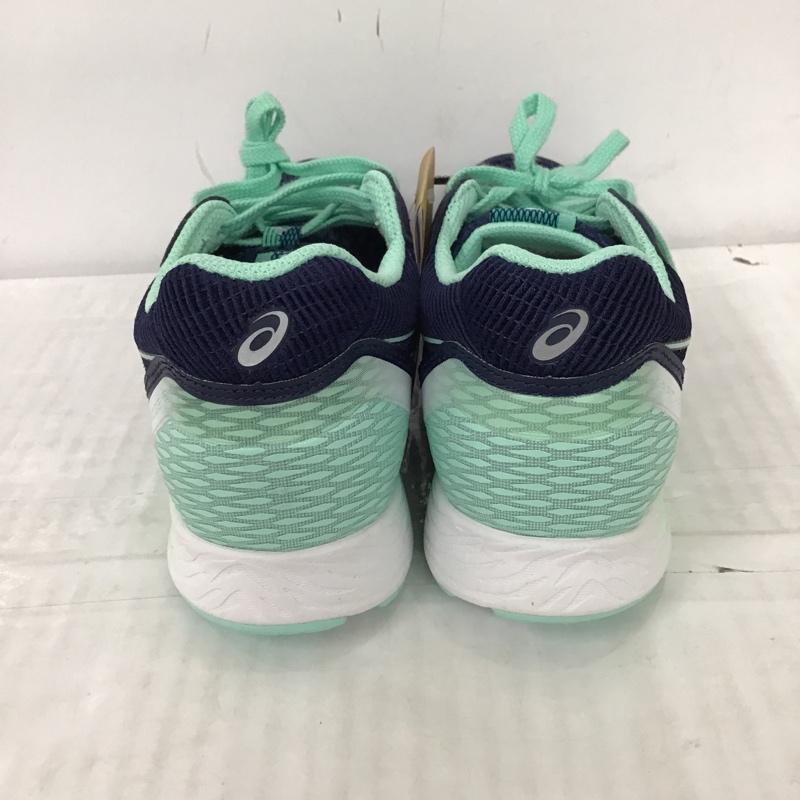 アシックス ASICS スニーカー スニーカー 1012A733 ランニングシューズ TARTHEREDGE2 23cm 箱有 23.0cm ロゴ、文字 紺 / ネイビー / X 薄緑 / ライトグリーン / レディース USED 古着 中古 10092990