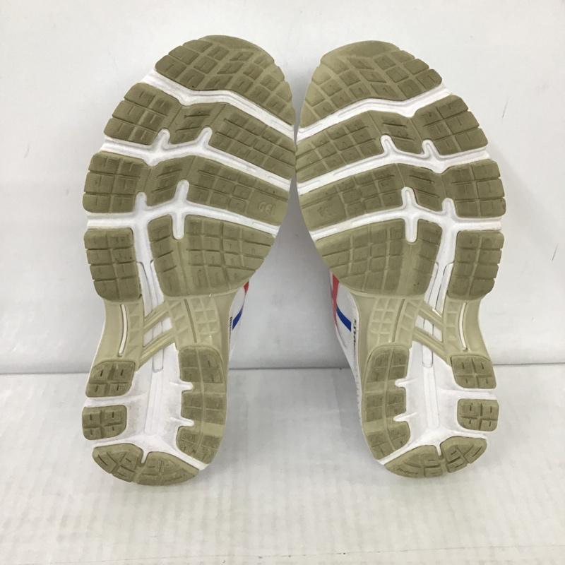 アシックス ASICS スニーカー スニーカー 1012A654 ランニングシューズ GEL-KAYANO 25cm 箱有 25.0cm ロゴ、文字 白 / ホワイト / X 赤 / レッド / X 青 / ブルー / レディース USED 古着 中古 10092991