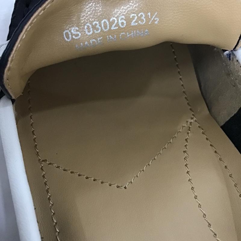 イング- ing パンプス パンプス 03026 ベルトデザインモカパンプス 23.5cm 箱有 23.5cm 無地 紺 / ネイビー / X 白 / ホワイト / レディース USED 古着 中古 10092994