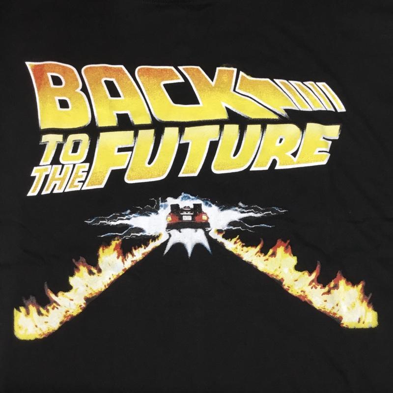 古着 USED Tシャツ 半袖 movie music バンドTシャツ プリントT バック・トゥ・ザ・フューチャー 映画 XL ロゴ、文字 X プリント 黒 / ブラック / メンズ USED 古着 中古 10093004