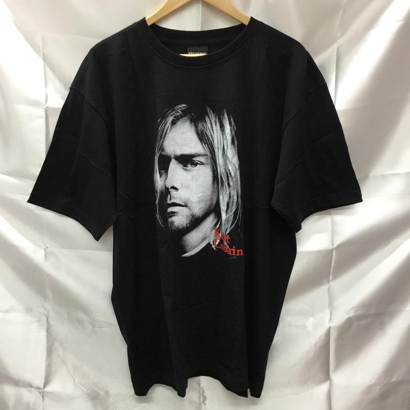 古着 USED Tシャツ 半袖 movie music バンドTシャツ プリントT kurt cobain カート・コバーン XL ロゴ、文字 X プリント 黒 / ブラック / メンズ USED 古着 中古 10093031