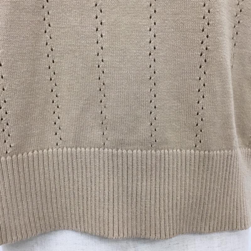 ローリーズファーム LOWRYS FARM ニット、セーター 半袖 FREE 無地 ベージュ / ベージュ / レディース USED 古着 中古 10093066