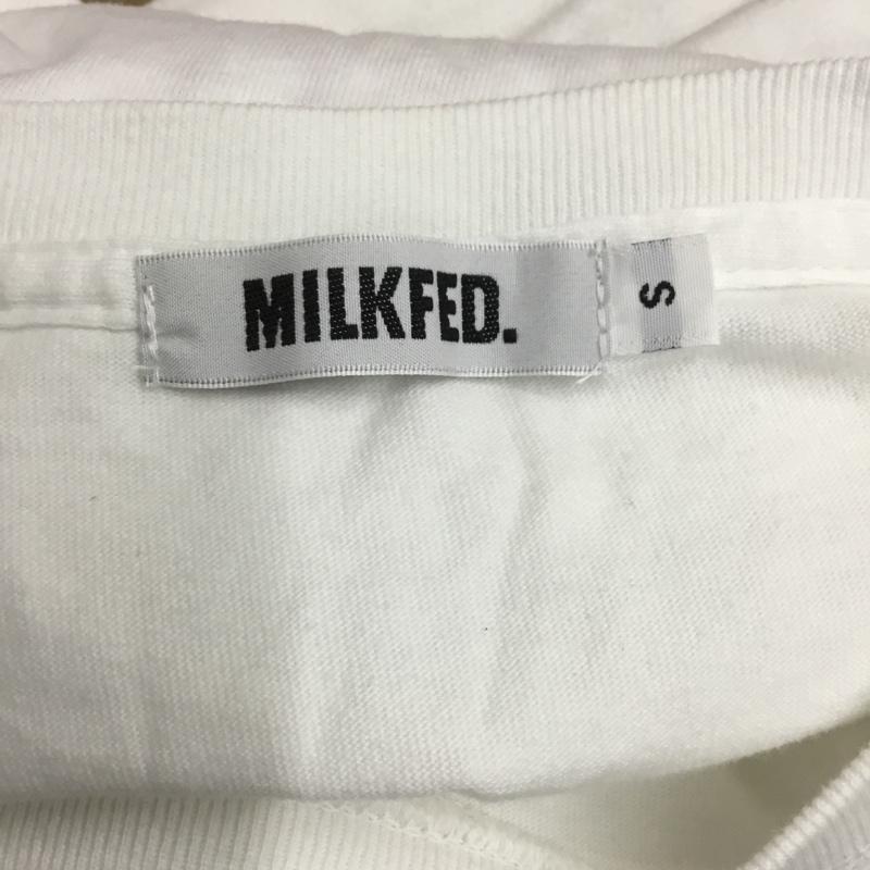ミルクフェド MILKFED. Tシャツ 半袖 03161117 刺繍 S ロゴ、文字 白 / ホワイト / レディース USED 古着 中古 10093077