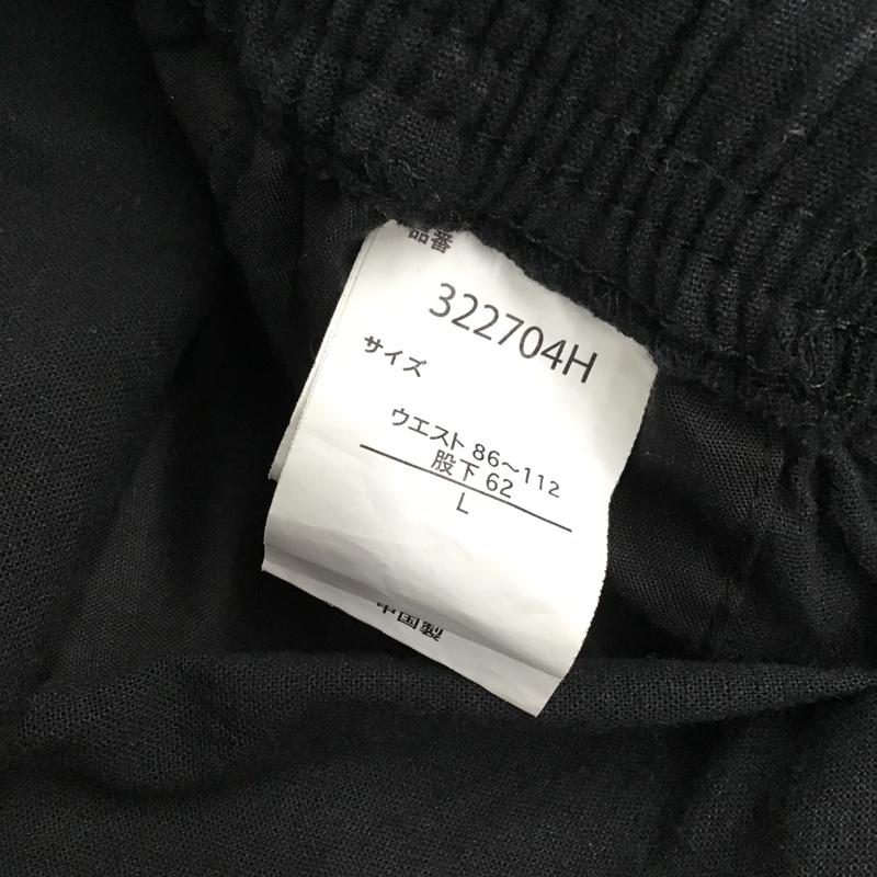 古着 USED パンツ サルエルパンツ 322704H コットンリネン L プリント 黒 / ブラック / メンズ USED 古着 中古 10093080