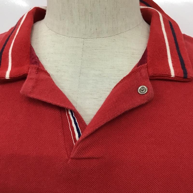 ジャーナルスタンダード JOURNAL STANDARD ポロシャツ 半袖 M 無地 赤 / レッド / メンズ USED 古着 中古 10093085