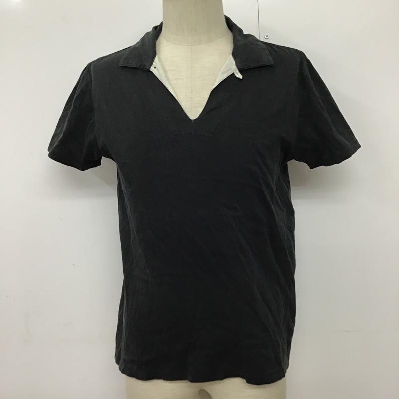 ビューティアンドユースユナイテッドアローズ BEAUTY&YOUTH UNITED ARROWS ポロシャツ 半袖 M 無地 黒 / ブラック / メンズ USED 古着 中古 10093090