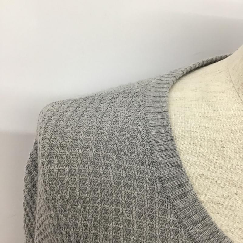 グラフペーパー Graphpaper ニット、セーター 長袖 長袖ニットカットソー ロングニットカットソー リブニット 2 無地 灰 / グレー / メンズ USED 古着 中古 10093091