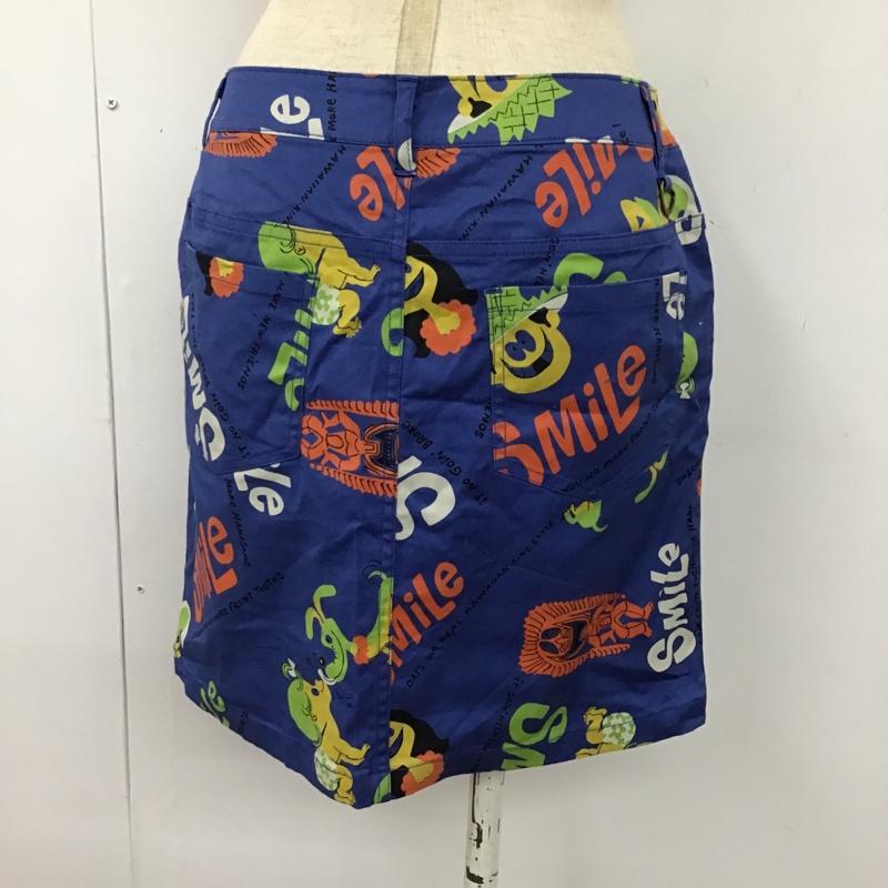 ビームスゴルフ BEAMS GOLF スカート ミニスカート SUN SURF ゴルフウェア M 総柄 青 / ブルー / レディース USED 古着 中古 10093123
