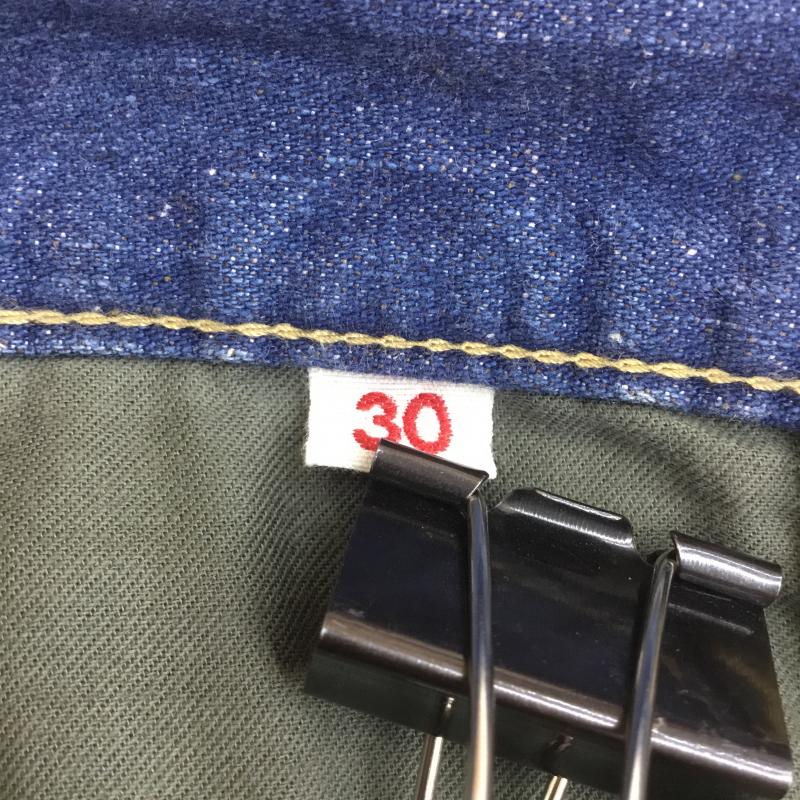 ゴーヘンプ GOHEMP パンツ ショートパンツ デニム ショーツ ダメージ加工 刺繍 30インチ インディゴ / インディゴ / メンズ USED 古着 中古 10093203
