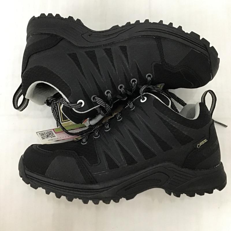キャラバン Caravan アウトドアシューズ アウトドアシューズ 0010115 トレッキングシューズ トレッキングシューズ 22.5cm 箱有 22.5cm ワンポイント 黒 / ブラック / レディース USED 古着 中古 10093210