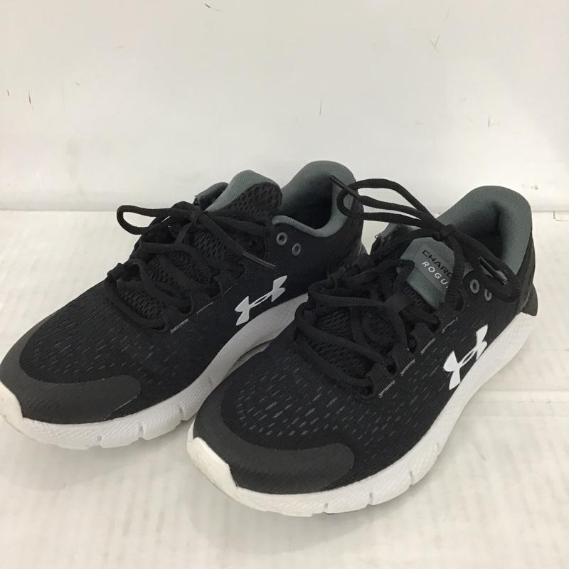 アンダーアーマー UNDER ARMOUR スニーカー スニーカー 3023335-001 ランニングシューズ チャージド ローグ2 24.5cm 24.5cm ロゴ、文字 黒 / ブラック / X 白 / ホワイト / レディース USED 古着 中古 10093218
