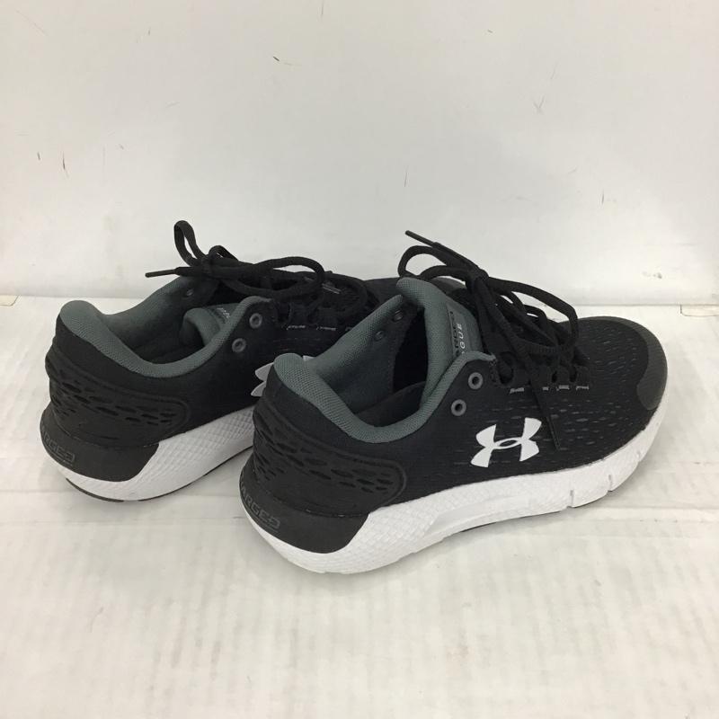 アンダーアーマー UNDER ARMOUR スニーカー スニーカー 3023335-001 ランニングシューズ チャージド ローグ2 24.5cm 24.5cm ロゴ、文字 黒 / ブラック / X 白 / ホワイト / レディース USED 古着 中古 10093218