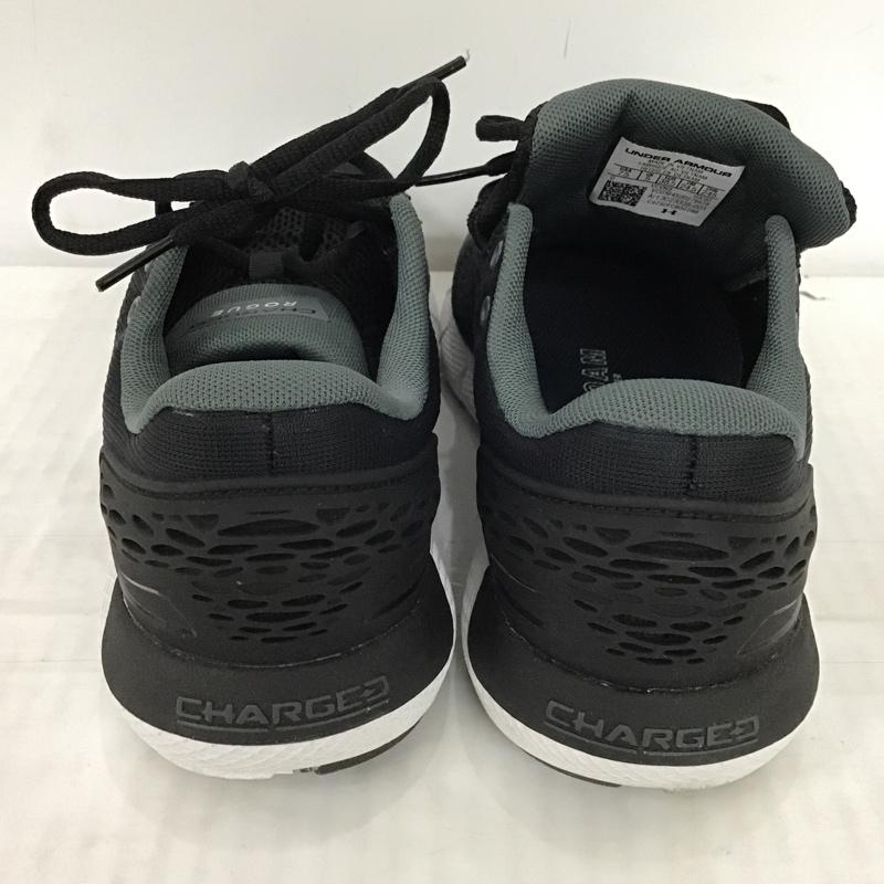 アンダーアーマー UNDER ARMOUR スニーカー スニーカー 3023335-001 ランニングシューズ チャージド ローグ2 24.5cm 24.5cm ロゴ、文字 黒 / ブラック / X 白 / ホワイト / レディース USED 古着 中古 10093218