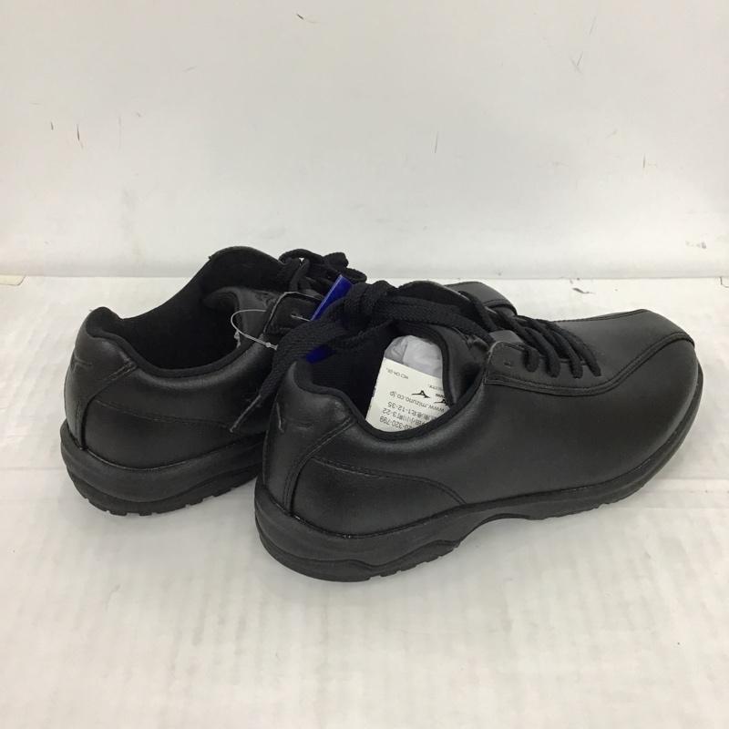 ミズノ MIZUNO スニーカー スニーカー B1GC191209 ウォーキングシューズ 22.5cm 箱有 22.5cm ワンポイント 黒 / ブラック / レディース USED 古着 中古 10093219