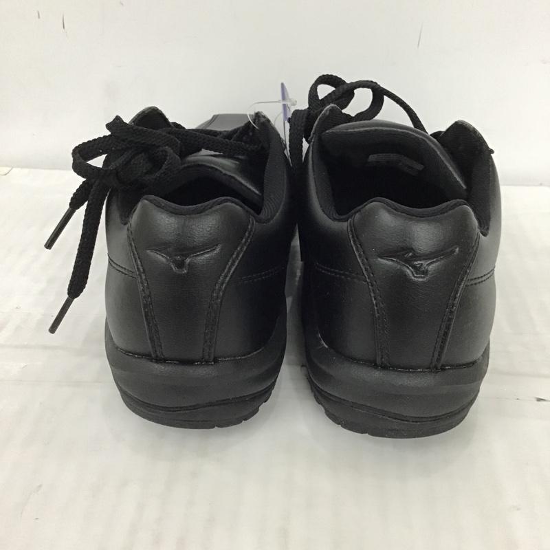 ミズノ MIZUNO スニーカー スニーカー B1GC191209 ウォーキングシューズ 22.5cm 箱有 22.5cm ワンポイント 黒 / ブラック / レディース USED 古着 中古 10093219