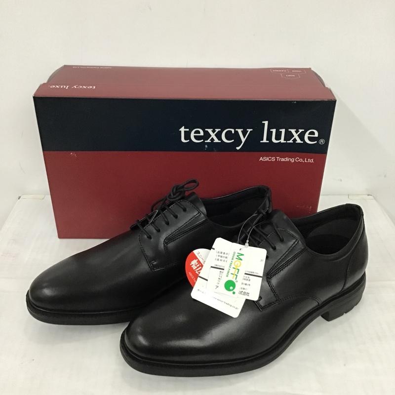 テクシーリュクス texcy luxe 革靴 革靴 TU-7795 ビジネスシューズ プレーントゥ 25cm 箱有 レザー 25.0cm 無地 黒 / ブラック / メンズ USED 古着 中古 10093223