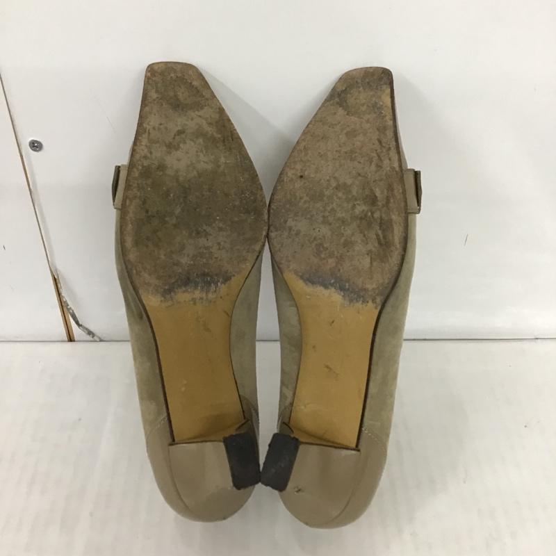 サルヴァトーレフェラガモ Salvatore Ferragamo パンプス パンプス ベルト付き 61/2 無地 ベージュ / ベージュ / レディース USED 古着 中古 10093235
