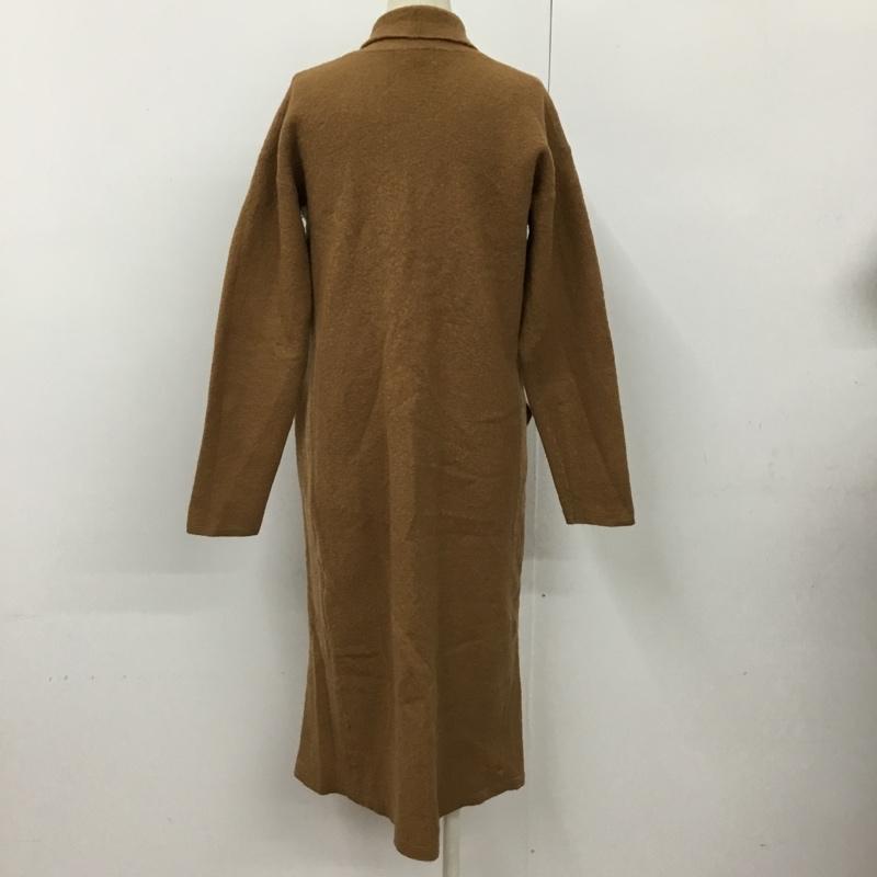 イエナ IENA カーディガン 長袖 ロングカーディガン ウール ロングガウン FREE 無地 茶 / ブラウン / レディース USED 古着 中古 10093268