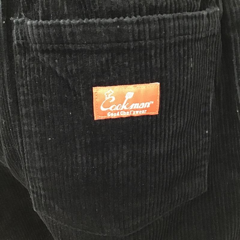クックマン COOKMAN パンツ ショートパンツ コーデュロイ M ロゴ、文字 黒 / ブラック / メンズ USED 古着 中古 10093293