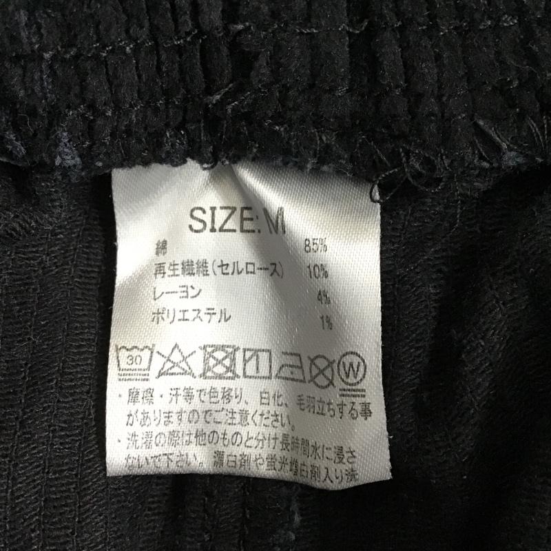 クックマン COOKMAN パンツ ショートパンツ コーデュロイ M ロゴ、文字 黒 / ブラック / メンズ USED 古着 中古 10093293