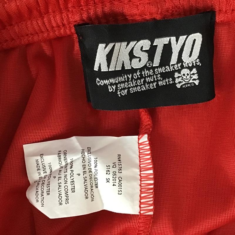 キックスティーワイオー KIKS TYO パンツ ショートパンツ Champion メッシュ S ロゴ、文字 赤 / レッド / メンズ USED 古着 中古 10093295