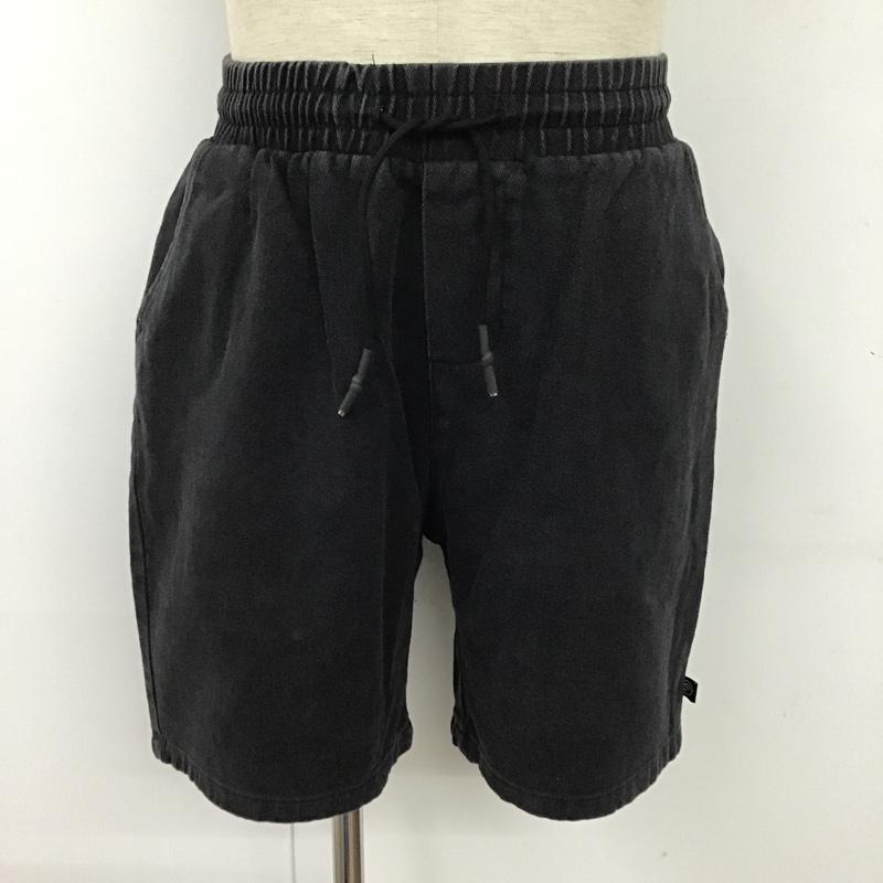 インターフェイス INTERFACE パンツ ショートパンツ コットン ハーフパンツ M 無地 黒 / ブラック / メンズ USED 古着 中古 10093299