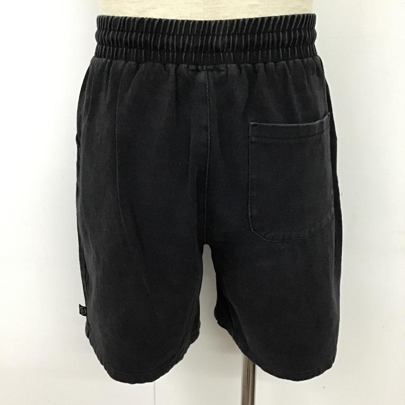 インターフェイス INTERFACE パンツ ショートパンツ コットン ハーフパンツ M 無地 黒 / ブラック / メンズ USED 古着 中古 10093299