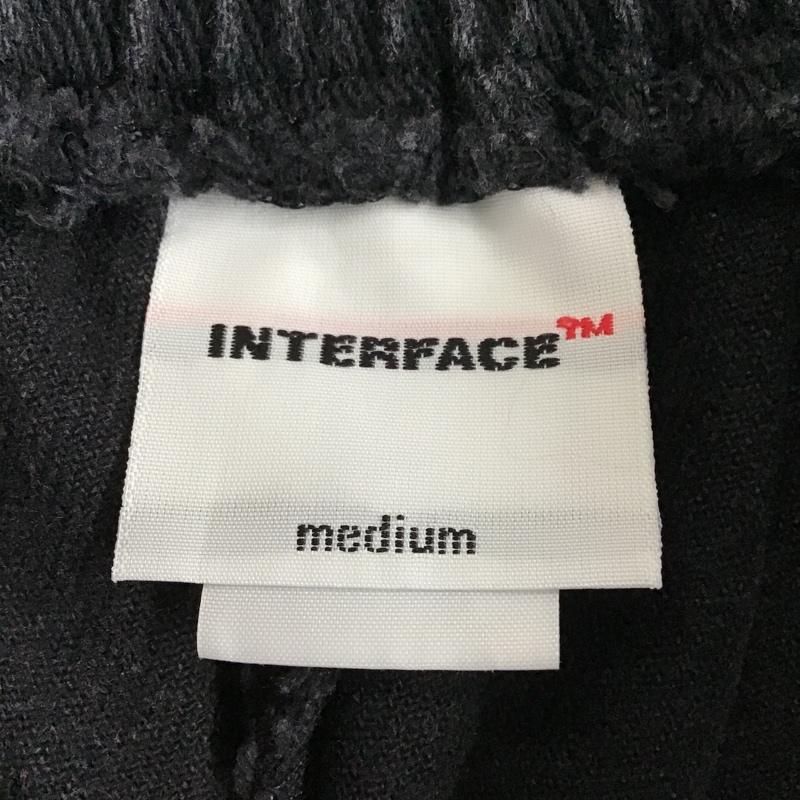 インターフェイス INTERFACE パンツ ショートパンツ コットン ハーフパンツ M 無地 黒 / ブラック / メンズ USED 古着 中古 10093299