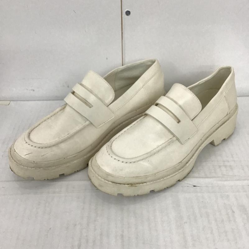 ザラ ZARA ローファー ローファー 3520 810 002 フラットトラックソールローファー EU39 無地 白 / ホワイト / レディース USED 古着 中古 10093308