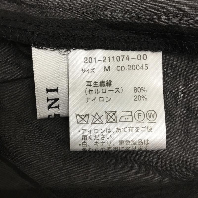 イング INGNI シャツ、ブラウス 半袖 M 無地 黒 / ブラック / レディース USED 古着 中古 10093316