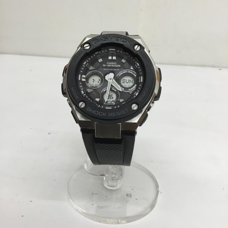 ジーショック G-SHOCK 腕時計 アナログ(クォーツ式) G-STEEL GST-W300 タフソーラー 黒 / ブラック / メンズ USED 古着 中古 10093345