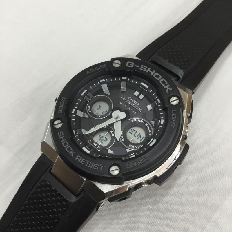 ジーショック G-SHOCK 腕時計 アナログ(クォーツ式) G-STEEL GST-W300 タフソーラー 黒 / ブラック / メンズ USED 古着 中古 10093345