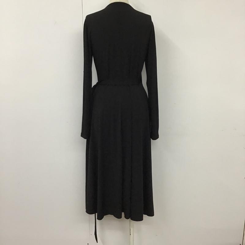 ザラ ZARA カーディガン 長袖 ガウン ワンピース M 無地 黒 / ブラック / レディース USED 古着 中古 10093346