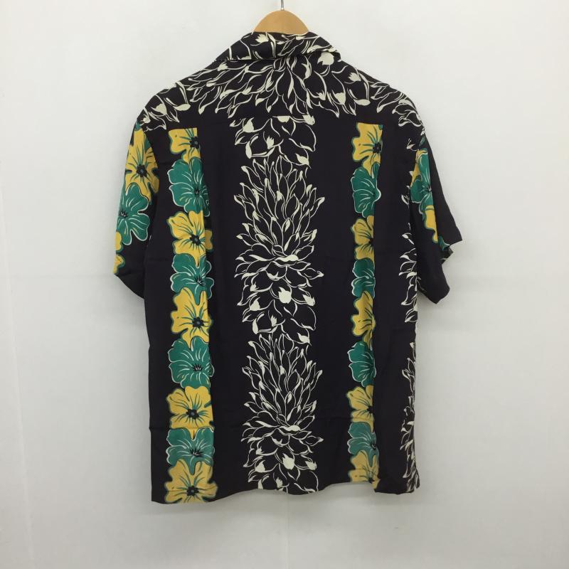 サンサーフ SUN SURF シャツ、ブラウス 半袖 アロハシャツ 開襟 オープンカラー 総柄 黒 / ブラック / メンズ USED 古着 中古 10093366
