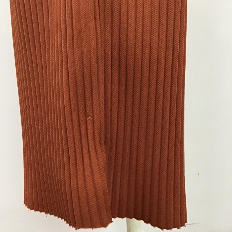 ローリーズファーム LOWRYS FARM パンツ スラックス プリーツパンツ FREE 無地 茶 / ブラウン / レディース USED 古着 中古 10093383
