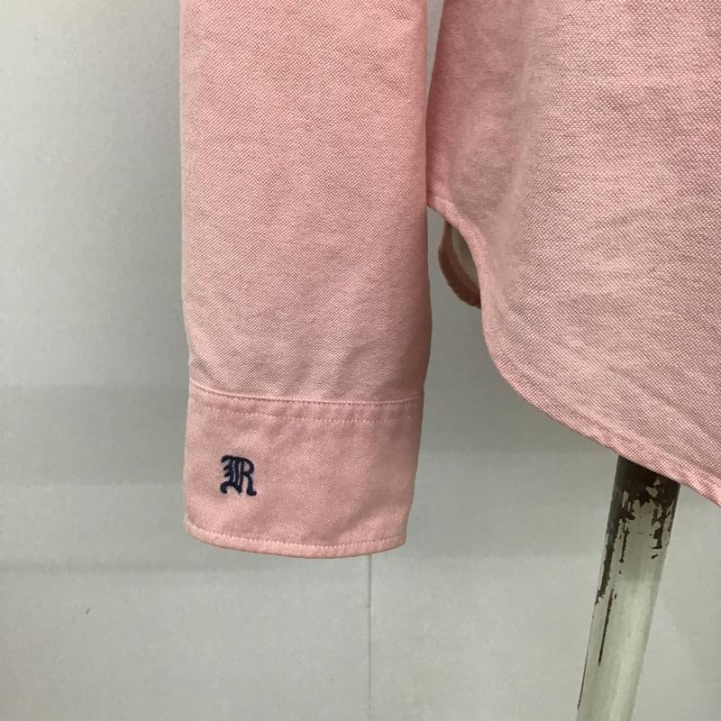 ラグビーラルフローレン RUGBYRALPHLAUREN シャツ、ブラウス 長袖 ボタンダウンシャツ 2 無地 桃 / ピンク / レディース USED 古着 中古 10093385